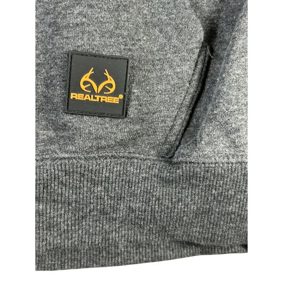 RealTree Hoodie Grey Deer Horns Camo No Size Long Sleeve Casual Pullover Hunting - Picture 3 of 8